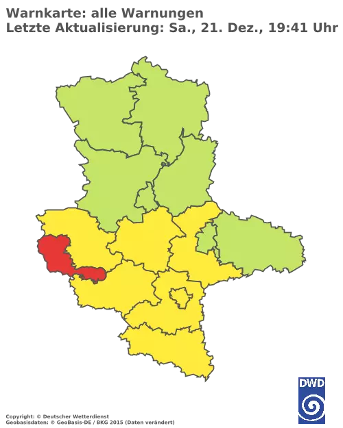 Aktuelle Wetterwarnungen für  Mansfeld-Südharz