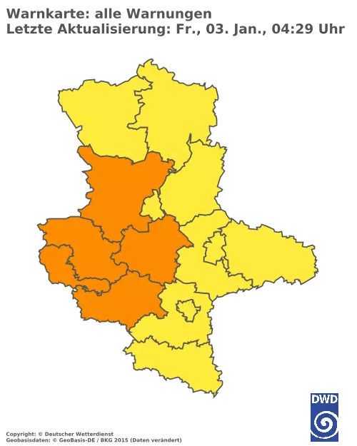 Aktuelle Wetterwarnungen für  Mansfeld-Südharz