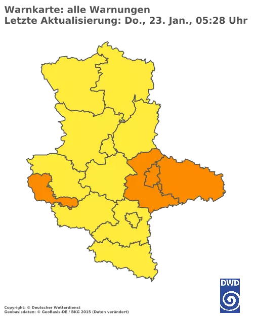 Aktuelle Wetterwarnungen für  Mansfeld-Südharz